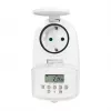 LOGILINK ET0008 Temporizador digital exterior - IP44, 10 programas ON/OFF, 16A/3680W, Schuko (tipo F), negro/gris