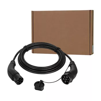 LogiLink Cable de carga EV, Type 2, trifásico, 32 A, 22 kW, 7,5 m
