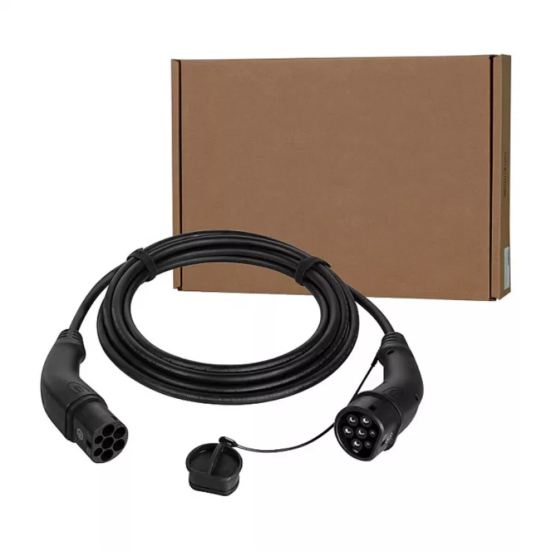 LogiLink Cable de carga EV, Type 2, trifásico, 32 A, 22 kW, 7,5 m