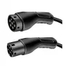 Cable de carga para vehículo eléctrico LogiLink EVC0121 Type 2 22kW trifásico 32A 5m negro con bolsa de almacenamiento