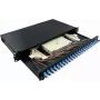 LogiLink F24LC2B Panel de parcheo de fibra óptica LC dúplex de 24 puertos 1U montaje en rack de 19 pulgadas negro