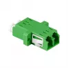 LogiLink FA02LC6 Adaptador de fibra óptica LC dúplex – montaje en brida, verde (pack de 12)