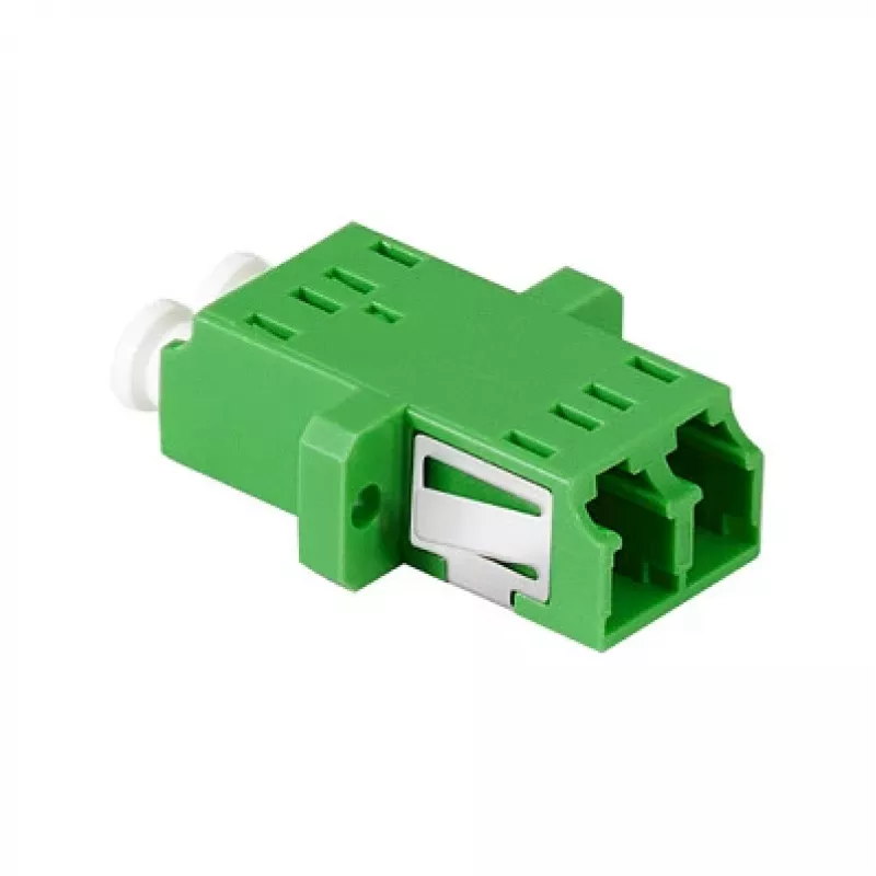 LogiLink FA02LC6 Adaptador de fibra óptica LC dúplex – montaje en brida, verde (pack de 12)