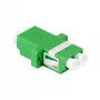 LogiLink FA02LC6 Adaptador de fibra óptica LC dúplex – montaje en brida, verde (pack de 12)