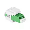 LogiLink FA03LC5 adaptador de fibra óptica LC dúplex, sin brida, verde – 12 uds.