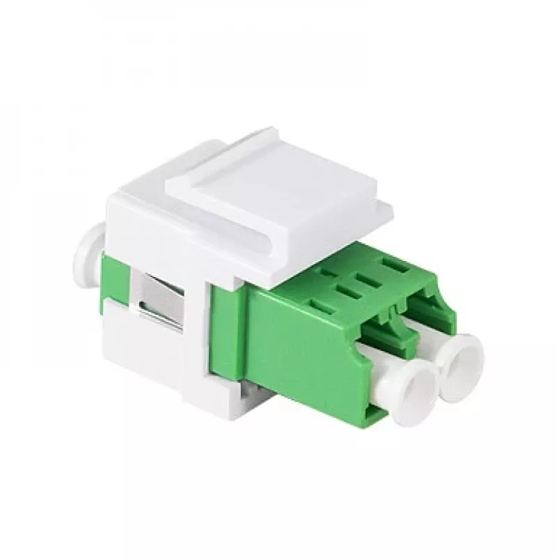 LogiLink FA03LC5 adaptador de fibra óptica LC dúplex, sin brida, verde – 12 uds.