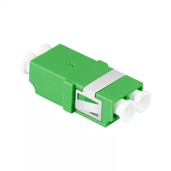 LogiLink FA03LC5 adaptador de fibra óptica LC dúplex, sin brida, verde – 12 uds.