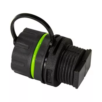 LOGILINK FA05SD1 Conector SC dúplex de fibra óptica para exterior con tapa antipolvo – Multimodo OM3/OM4, aqua (pack de 10)
