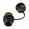 LOGILINK FA05SD2 Conector SC dúplex de fibra óptica para exterior con prensaestopas y tapa antipolvo