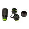 LOGILINK FA05SD2 Conector SC dúplex de fibra óptica para exterior con prensaestopas y tapa antipolvo