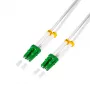 LogiLink FC0LC20 cable de conexión de fibra óptica OS2 LC/APC a LC/APC simplex monomodo 20 m blanco
