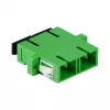 Adaptador de fibra LogiLink SC dúplex, 12 uds., con brida, verde