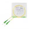 LogiLink Cable de conexión de fibra óptica – Simplex, OS2 SM G.657.A2, SC/APC a SC/APC, 1 m, amarillo