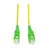 LogiLink Cable de conexión de fibra óptica – Simplex, OS2 SM G.657.A2, SC/APC a SC/APC, 1 m, amarillo