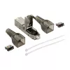 LogiLink conector RJ45 de campo Cat.6A STP 10G, IDC sin herramientas, zamak, AWG 22-26, plateado