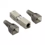 LogiLink conector RJ45 de campo Cat.6A STP 10G, IDC sin herramientas, zamak, AWG 22-26, plateado