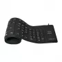 LogiLink Teclado flexible con cable de conexión, negro (ID0019)