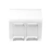 LogiLink placa embellecedora French 45° Type, 45x45 mm, 2 puertos, blanco