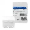 LogiLink placa embellecedora French 45° Type, 45x45 mm, 2 puertos, blanco