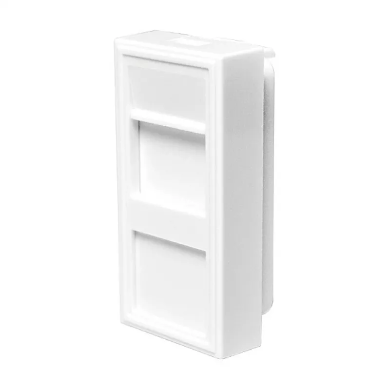 LOGILINK Placa embellecedora French Faceplate inserto modular 22,5x45 mm, blanco