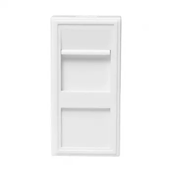 LOGILINK Placa embellecedora French Faceplate inserto modular 22,5x45 mm, blanco