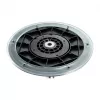 LogiLink EO0022 taburete oscilante regulable en altura, asiento acolchado de tela, capacidad de 113 kg, gris/negro