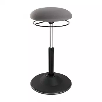 LOGILINK taburete ergonómico regulable en altura EO0022 - taburete ergonómico para sentarse activo con gas lift, giro 360°, negro