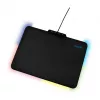 LogiLink ID0155 Alfombrilla gaming RGB – superficie de silicona, base de goma antideslizante, alimentación USB-A, 36x26cm, negra