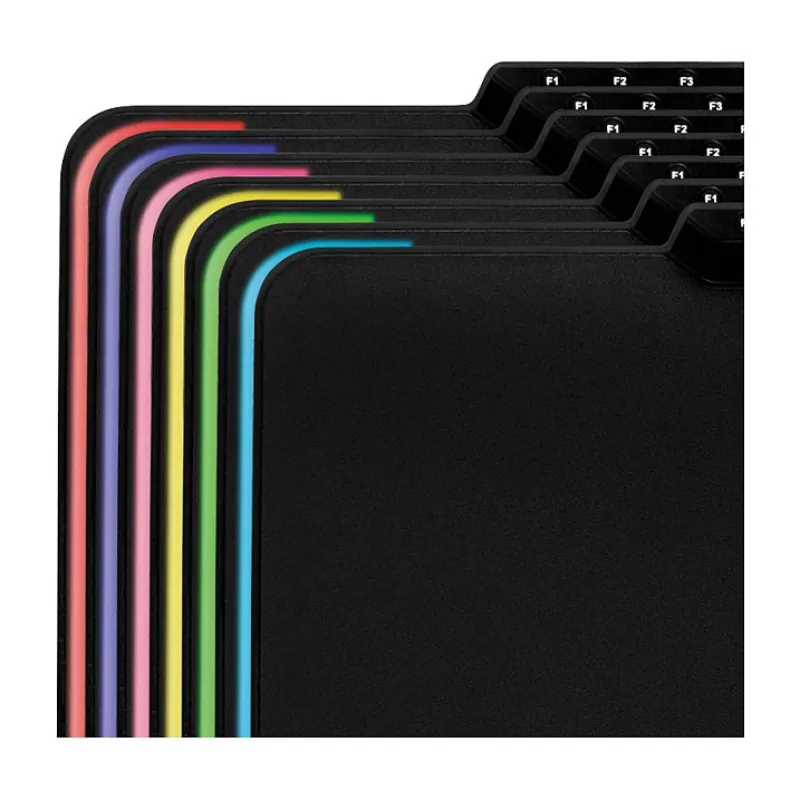 LogiLink ID0155 Alfombrilla gaming RGB – superficie de silicona, base de goma antideslizante, alimentación USB-A, 36x26cm, negra