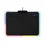 LogiLink ID0155 Alfombrilla gaming RGB – superficie de silicona, base de goma antideslizante, alimentación USB-A, 36x26cm, negra