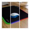 LOGILINK ID0183 Alfombrilla de ratón gaming con LED RGB, 350x260mm, 3mm suave, negra
