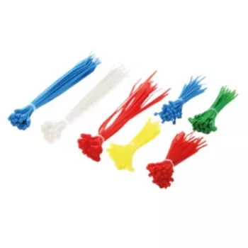 LogiLink KAB0017 set de bridas - 300 piezas, surtidas (blanco, azul, amarillo, rojo, verde)