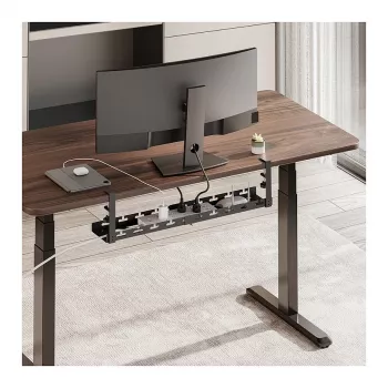 Organizador de cables bajo el escritorio LOGILINK KAB0094, sistema de fijación, extensible, metal, negro