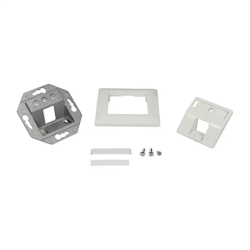 Placa embellecedora Keystone LogiLink 45° para 1 módulo, blanco puro