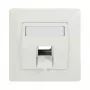 Placa embellecedora Keystone LogiLink 45° para 1 módulo, blanco puro
