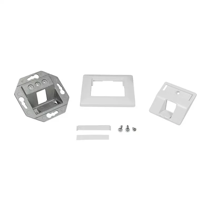 Placa embellecedora Keystone LogiLink 45° para 1 módulo, blanco señal