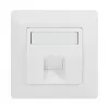 Placa embellecedora Keystone LogiLink 45° para 1 módulo, blanco señal
