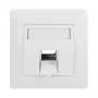 Placa embellecedora Keystone LogiLink 45° para 1 módulo, blanco señal