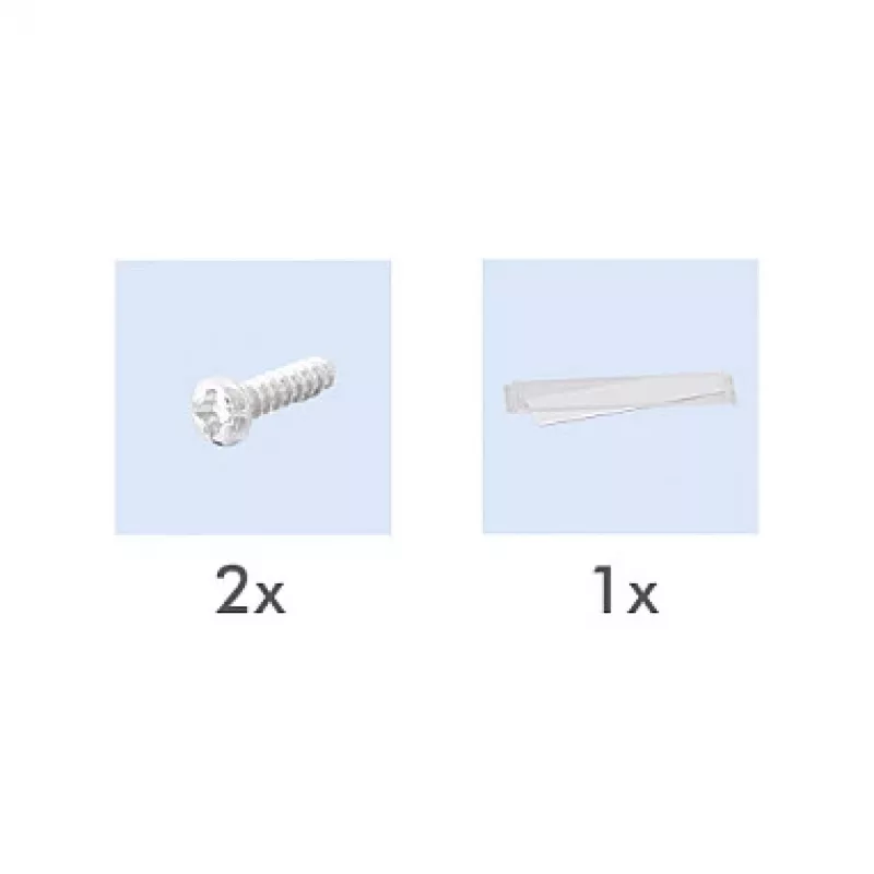 LogiLink Tapa keystone para 2 módulos, saliente, UP/50, blanco puro