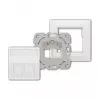 LogiLink Tapa keystone para 2 módulos, saliente, UP/50, blanco puro