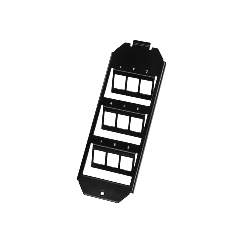 Logilink inserto de caja de suelo Keystone para 3 x 3 módulos Keystone, negro