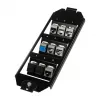Logilink inserto de caja de suelo Keystone para 3 x 3 módulos Keystone, negro