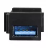 LogiLink Keystone USB 3.0 Type-A Acoplador, conector hembra a conector hembra, negro