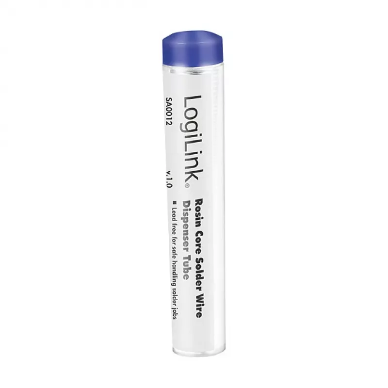 LogiLink Hilo de soldadura sin plomo con plata Sn99.3Cu0.7, 1 mm, 12,5 g caja dispensadora