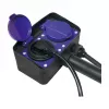 Logilink LPS214 regleta de enchufes, 2 tomas schuko, IP44, pica de tierra, cable de 2m