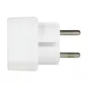 LogiLink LPS218 Adaptador de enchufe europeo con 2 tomas, blanco