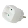 LogiLink LPS218 Adaptador de enchufe europeo con 2 tomas, blanco