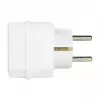 LogiLink LPS221 Adaptador de enchufe Schuko a 2x Euro + 1x Schuko, blanco, 16 A, 250 V, 3680 W, protección infantil