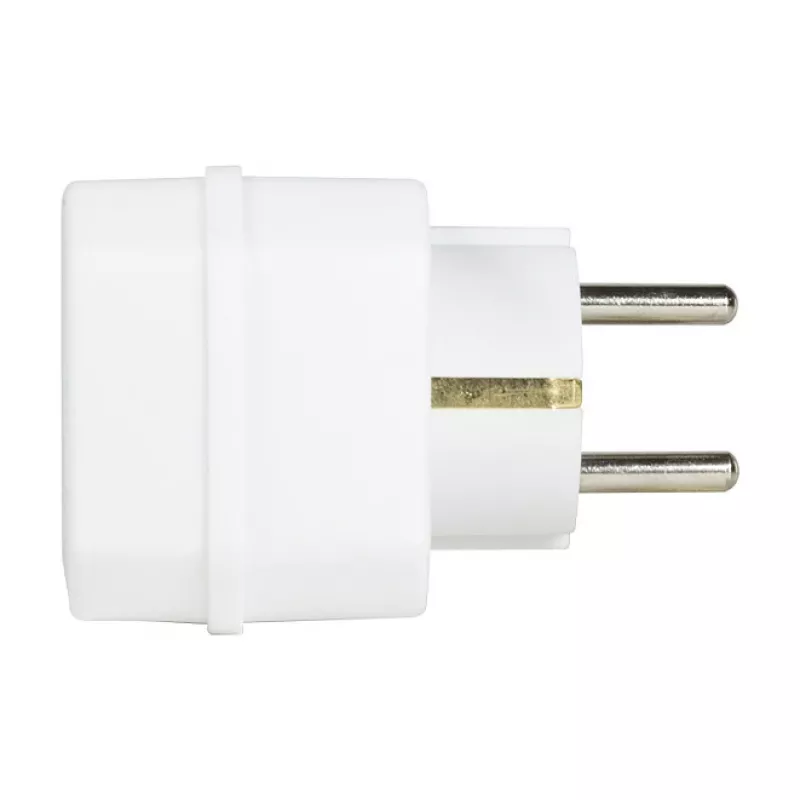 LogiLink LPS221 Adaptador de enchufe Schuko a 2x Euro + 1x Schuko, blanco, 16 A, 250 V, 3680 W, protección infantil