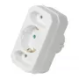 LogiLink LPS221 Adaptador de enchufe Schuko a 2x Euro + 1x Schuko, blanco, 16 A, 250 V, 3680 W, protección infantil